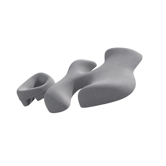 Almohada boca abajo, almohada para el pecho para mesa de masajes, almohada boca abajo transpirable, almohada de apoyo para el pecho para salones, spa, Gris claro