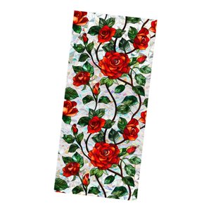 Bothyi - Adhesivo De Vidrio Para Ventana, Película De Privacidad Para Oficina, Sala De Estar, Cafetería, Flor, Rosa Roja