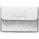 thumbnail image 1 of Estuche de tarjetas Michael Kors Malone - Blanco brillante, 1 of 3