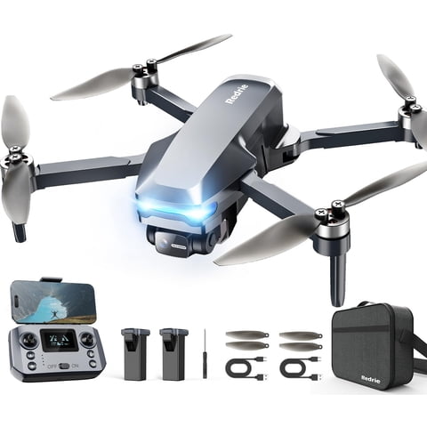 Redrie - Drones Gps Con Cámara 4K Para Adultos, 45 Minutos De Vuelo, <249 G
