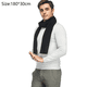 thumbnail image 2 of Bufanda clásica de invierno cálida para hombre - PoilTreeWing Bufanda larga con flecos suaves, 2 of 5