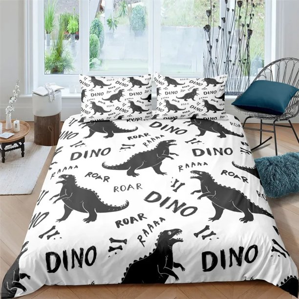 Dinosaur Bed Set,3D Printing Cartoon Bedding Set,For Kids Adult Girls Boys Bed Sheets