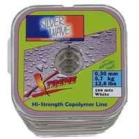 Silver Wave - Nylon Transparente Blanco 0,30Mm Resist5,7Kg Bobina100Mt
