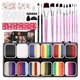 thumbnail image 1 of Kit de pintura facial Pintada Professional con pintura de 12 x 10 g + Acc, 1 of 7