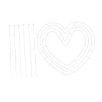 Magideal - Marco De Corona De Flores En Forma De Corazón, Fácil Montaje, Accesorios Para Manualidades Diy, Decoración Colgante Para La Fiesta De Felicitación Del