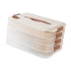 thumbnail image 1 of Contenedor De Almacenamiento De Alimentos Con Asas Y Tapas Para Pasta De Bocadillos De Carne De Cuatro Capas, 1 of 5