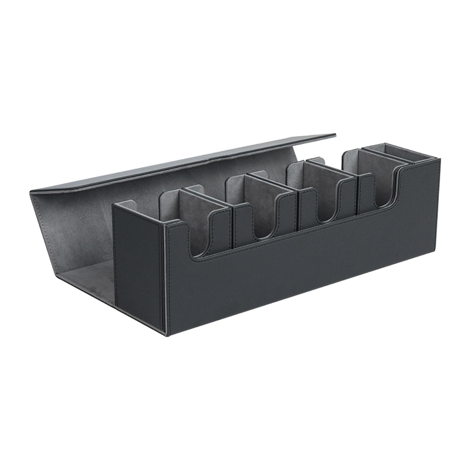 Ioensy - Card Deck Box Holder Organizador De Almacenamiento Álbum Contenedor Para Tcg Black