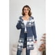 thumbnail image 1 of Sweater Largo Tapado Tipo Cardigan Mujer Abrigo Etnico Tendencia 7011, 1 of 3