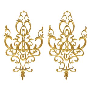 Bothyi - Apliques Bordados Para Coser Parches Bordados De Flores Para Disfraces De Cosplay Dorados