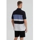 thumbnail image 3 of Polera Hombre Franjas Horizontales Celeste, 3 of 4