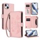 thumbnail image 1 of Funda Cartera Mariposa para [iPhone 15 Plus] con Soporte y Cremallera Rosa, 1 of 6