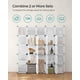 thumbnail image 4 of Organizador de almacenamiento SONGMICS de 16 cubos de plástico blanco, 4 of 7