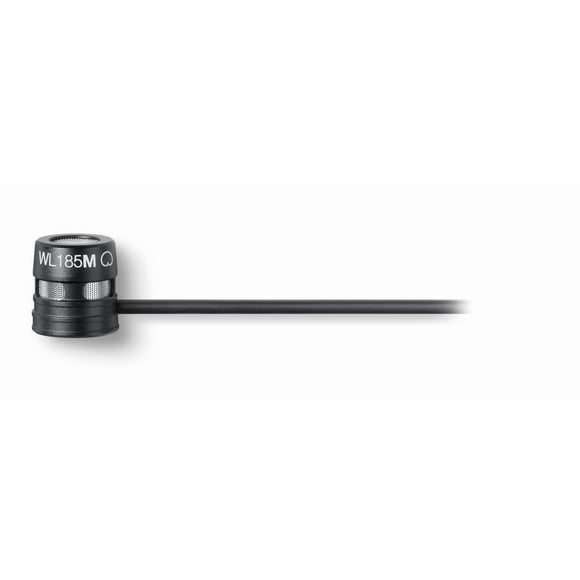 Micrófono Shure WL185M con condensador cardioide Lav Mic negro