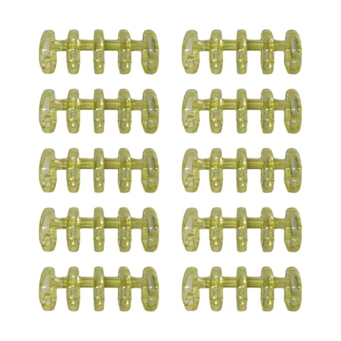 Ioensy - 10X 5 Anillos De Carpeta De Hojas Sueltas Extraíbles Para Calendario De Oficina Papelería Amarillo