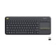 thumbnail image 1 of Teclado HTPC Logitech K400 Plus Wireless Touch - Negro, 1 of 9