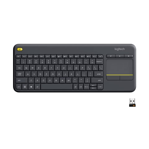 Teclado Htpc Logitech K400 Plus Wireless Touch - Negro