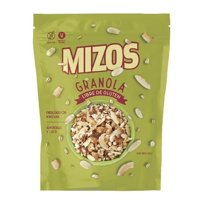 Granola Almendras Y Coco 250 G Mizos