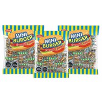 Gomitas Mini Hamburguesa Fruna Pack 3 Unidades