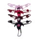 thumbnail image 2 of 4 Pcs Sexy Flower Pearl Embroidery String Bikini Panties, One Rope Low Waist Panties For Valentine's Gifts, Women's Sexy Lingerie & Underwear, 2 of 3