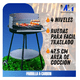thumbnail image 2 of Parrilla A Carbon Circular 4 Niveles Con Ruedas Negro, 2 of 5