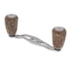 thumbnail image 1 of Mango De Carrete De Pesca De Fibra De Carbono, Perilla De Madera Para Carrete De Baitcasting, 85mm, Plateado, 1 of 3