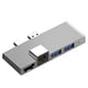 thumbnail image 1 of Base De Acoplamiento 6 En 1 USB3.1 Ethernet LAN Para Surface Pro 4/5/6 Plata, 1 of 5