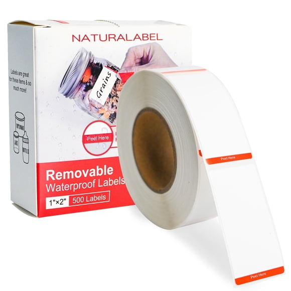 Etiquetas para congelador NATURALABEL 500 removibles 2,5 × 5 cm