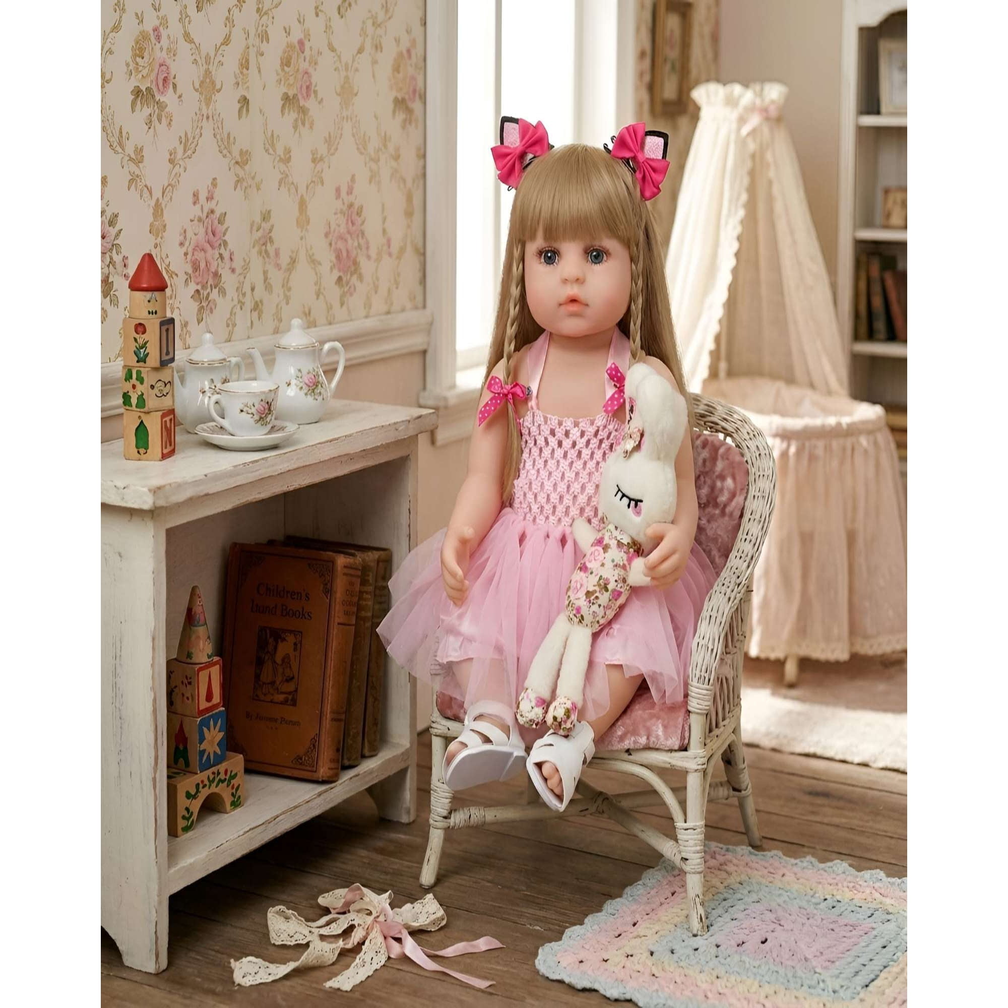Myl Todo Hogar - Muñeca Reborn Realista Con Accesorios Y Peluche De Conejo
