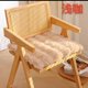 thumbnail image 1 of Xiao Hua Cojines para asiento - 2 cojines suaves, 45 x 45 cm, color marrón claro, cojín de felpa premium con relleno de esponja cómoda, cojín ideal para sillas de oficina y asientos del hogar., 1 of 3
