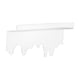 thumbnail image 1 of Estante de pared flotante de acrílico, estantería montada en la pared para niños, estante de pared transparente moderno de 12 pulgadas para guardería, Agua que fluye, 1 of 5