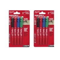 Milwaukee - Pack 8 Marcadores Inkzall Punta Fina Colores 48-22-3106