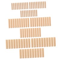 Magideal - Juego De Pasadores De Madera De 90 Piezas, Clavijas Surtidas Estriadas M6 M8 M10, Pasadores De Madera Redondos Para Proyectos De Carpintería, Conexión