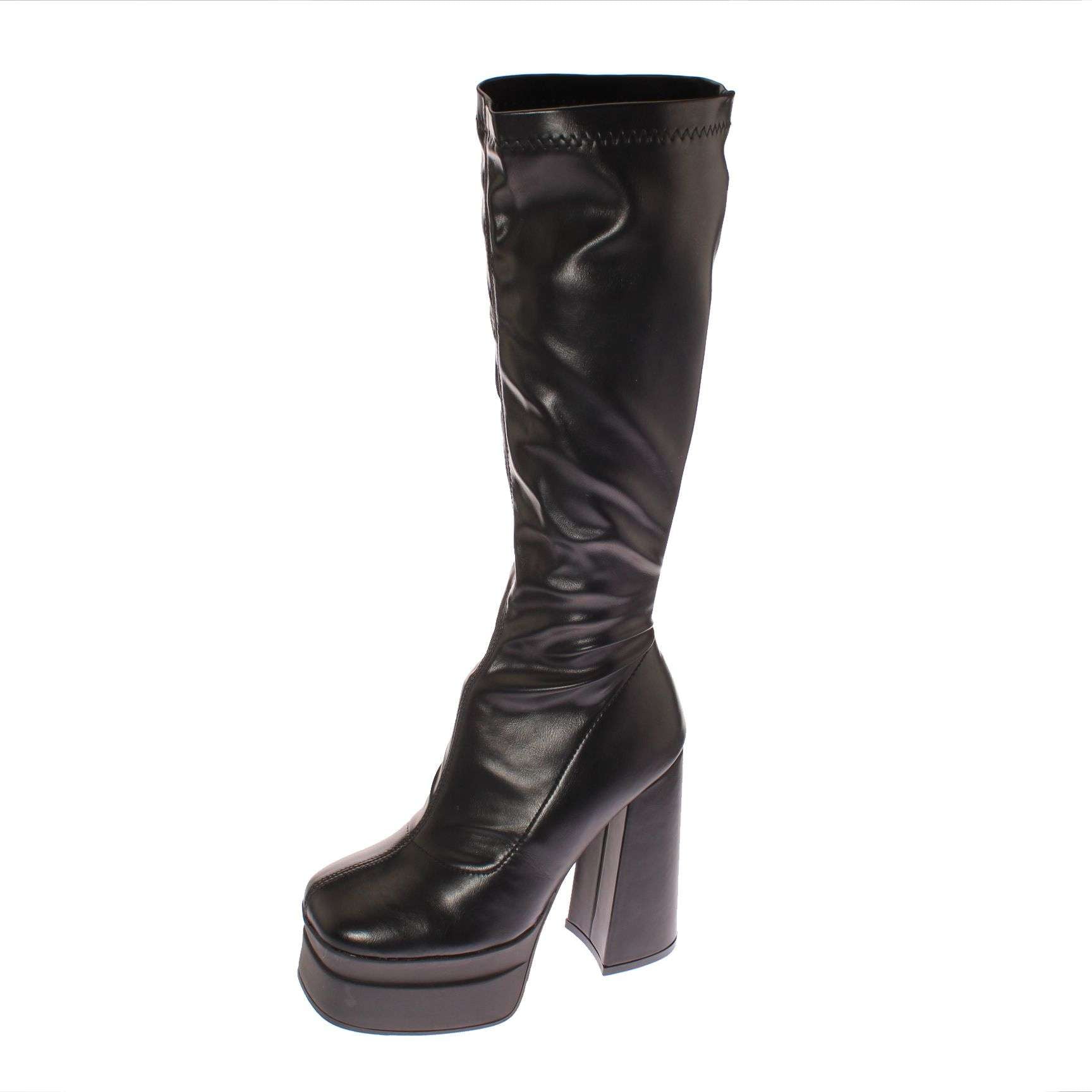 Bota Terraplen Negro Vía Franca