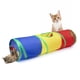 thumbnail image 1 of Cat Tunnel Sheldamy de 2 vías para gatos de interior con Play Ball Rainbow, 1 of 7