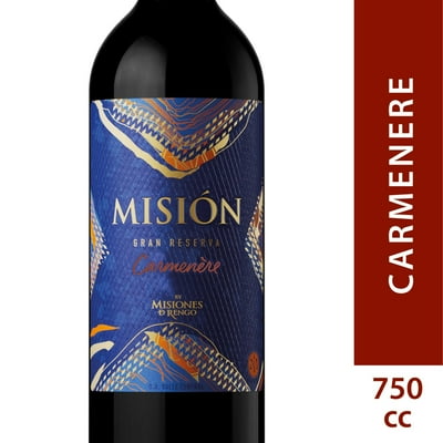 Vino Tinto Carmenere Gran Reserva 13.5° Botella 750 Ml Misión
