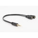 thumbnail image 2 of Cable AUXILIAR A 2 AUXILIAR HEMBRA 3.5mm de 30cm, 2 of 2