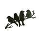 thumbnail image 1 of Pájaros en rama decoración de pared de Metal, adornos escultura de pájaro colgante figura de Animal estético para aniversario dormitorio Patio jardín, 1 of 5