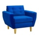 thumbnail image 2 of Sofa Bote 1c Felpa 01 Azul Rey, 2 of 6