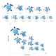 thumbnail image 1 of 1pc, Undersea World Sea Turtle Wall Stickers Detachable Home Decor Vinyl Wall Stickers Children's Room Bedroom Nursery Toilet Bathroom Background Wall Decoration Wall Stickers, 1 of 5