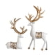 thumbnail image 4 of Esculturas de ciervos, estatuas de animales, decoración de mesa, decoración de mesa de resina, figuras decorativas para estantería y escritorio, 2 uds Blanco, 4 of 5