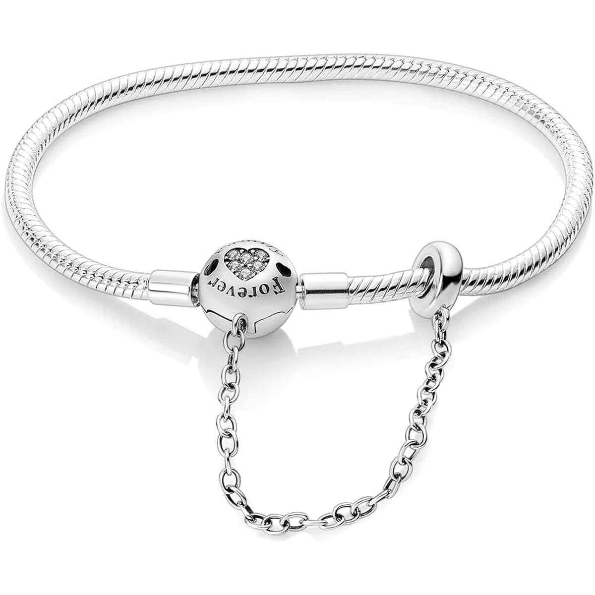Pulsera Mula Plata 925 Cadena Snake Charm 1720cm