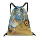 thumbnail image 1 of El Maravilloso Mago de Oz Mochila de Cuerdas para Deportes y Gimnasio, Bolsa de Cuerdas Resistente al Agua, Bolsa Cinch, 30×40cm, 1 of 6