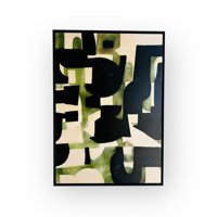 Colateral - Cuadro Mural Canvas Abstracto Verde