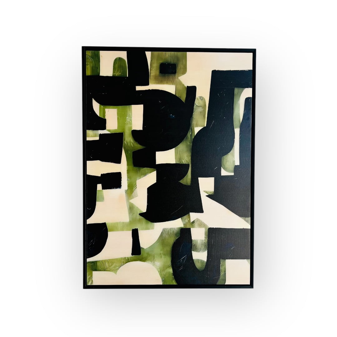 Colateral - Cuadro Mural Canvas Abstracto Verde
