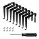 thumbnail image 1 of Gancho de almacenamiento qieoyk 8 piezas metal negro, 1 of 7