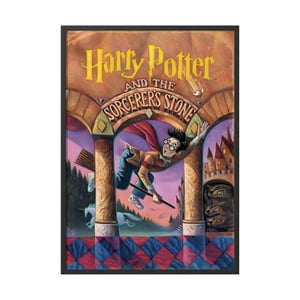 Creango - Cuadro Poster Enmarcado Harry Potter Y La Piedra Filosofal Decorativo