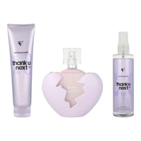 Set Ariana Grande Thank U Next 2.0 Edp 100Ml Spray / Body Mist 118Ml Spray / Body Souffle 100Ml Mujer