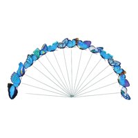 Ioensy - 24 Estacas Para Jardín Con Forma De Mariposa, Para Inauguración De La Casa, Decoración De Patio Con Mariposas, Para Exteriores, Color Azul