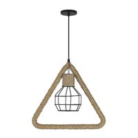 Hb Led - Lámpara Colgante Estilo Rústico Triangular E-27