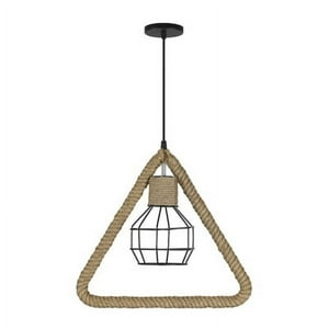 Hb Led - Lámpara Colgante Estilo Rústico Triangular E-27